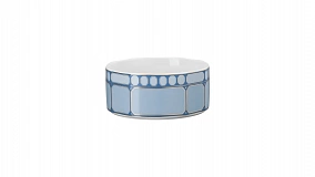 Салатник порционный Rosenthal Сваровски 14 см, фарфор, голубой