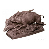 Фигурка Meissen 30см Кабанье семейство (Эрих Ойме, 1944 г.)