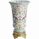 Ваза 18х18х30см, коллекция фарфор с бронзой