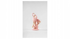 Фигурка Lladro Розовый фламинго 33х15х17 см, фарфор