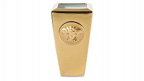 Ваза Rosenthal Versace Медуза Золотая 24см