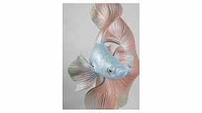 Фигурка Lladro Рыбка Бетта смотрит направо 36х31х30 см, фарфор
