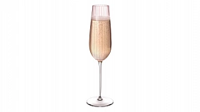 Набор бокалов для шампанского Nude Glass Round UP Dusty Rose 200 мл, 2 шт